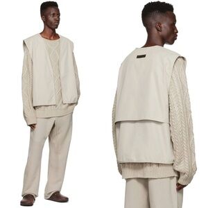Fear of God Essentials Gray Cotton Vest